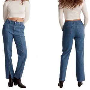 NEW NWOT! MADEWELL THE PERFECT VINTAGE STRAIGHT JEANS SEAMED SPLIT HEM sz 27